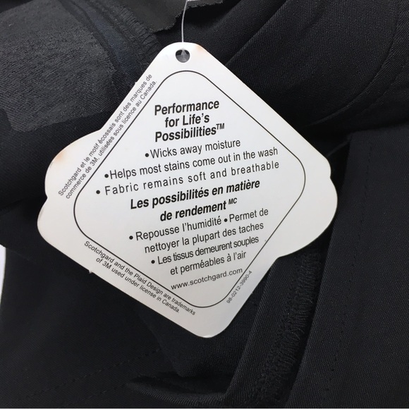 YEAH BABY Stefano Luxury Spa Uniform Scrub Top Solid Black Zip Up Size Small NWT - Picture 10 of 15